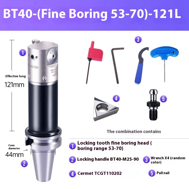 1071-SDJ Fine Boring Tools Fine Boring Heads Adjustable BT40 Fine Boring Tools Set Machining Center Small Bore Fine Boring Tools Shandong Denso Pricision Tools Co.,Ltd.